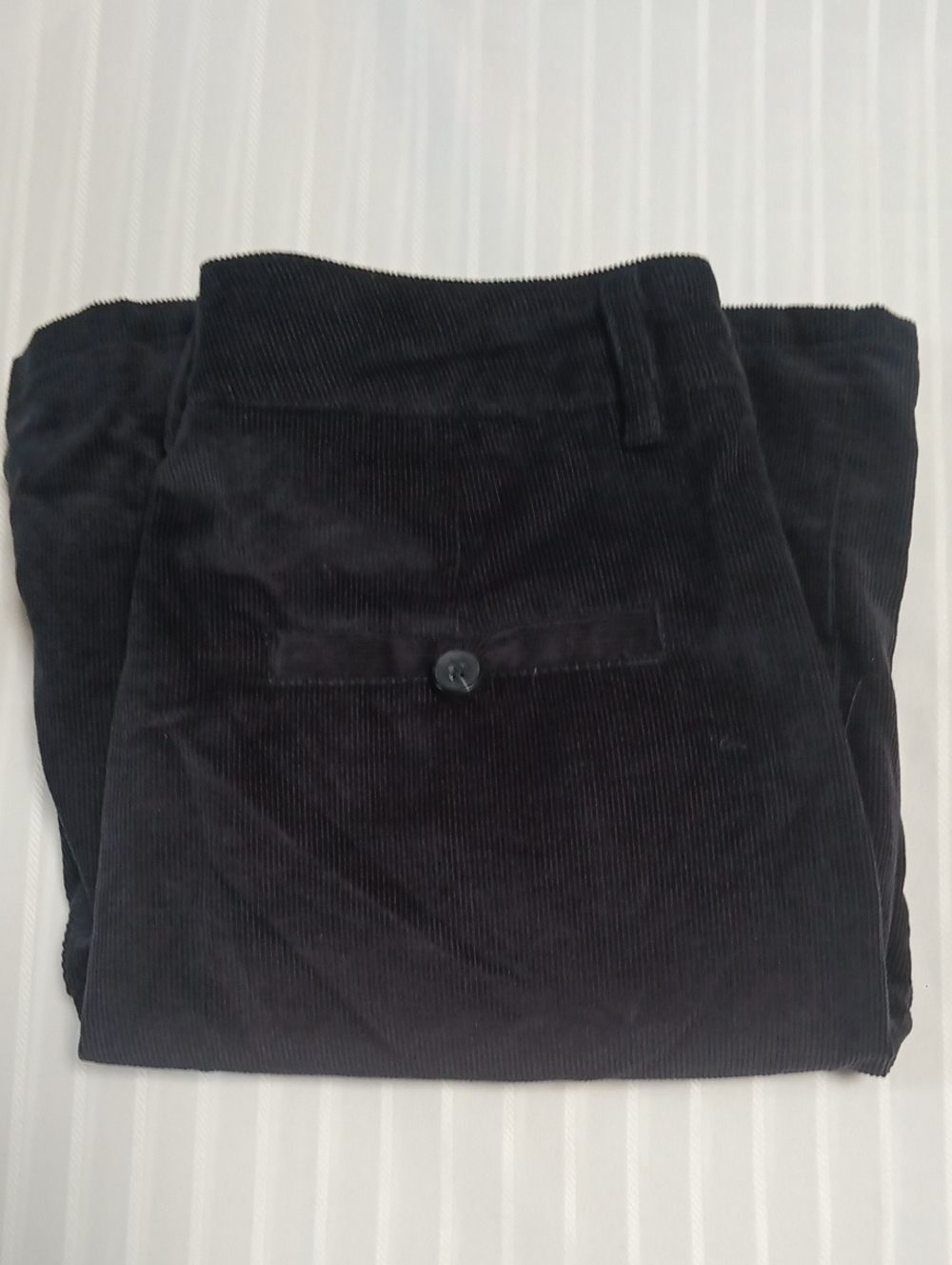 Mod Ref Dark Navy Corduroy High Waist Shorts